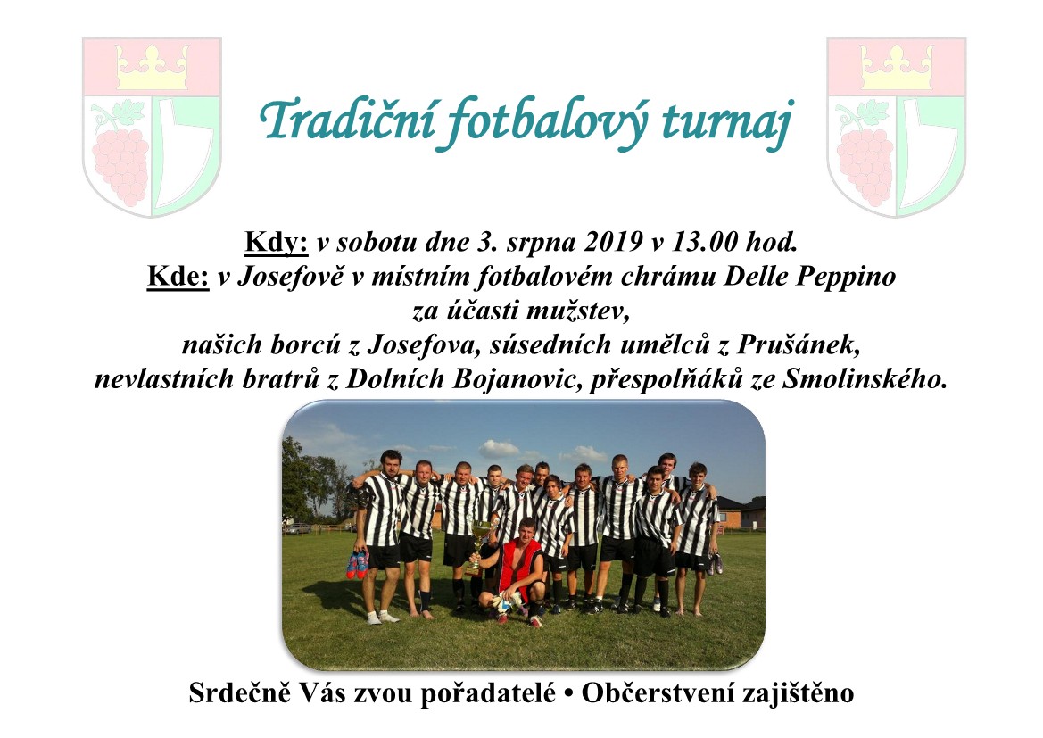 Josefov fotbalový turnaj 2019