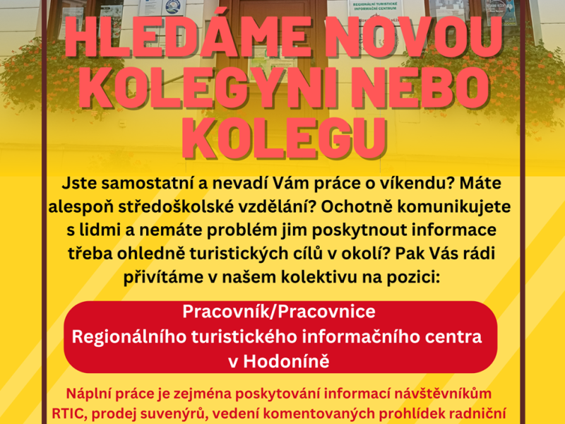 Hledáme novou posilu do týmu 