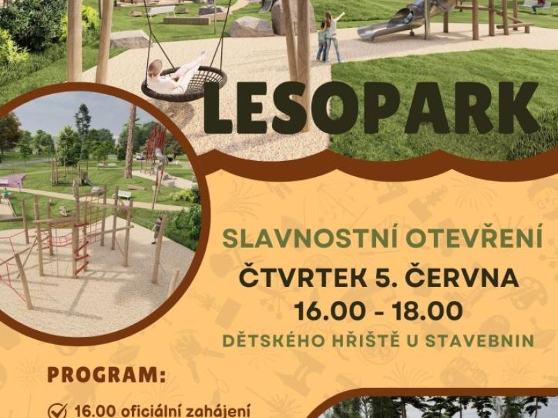 Slavnostní otevření dětského hřiště LESOPARK v Ratíškovicích