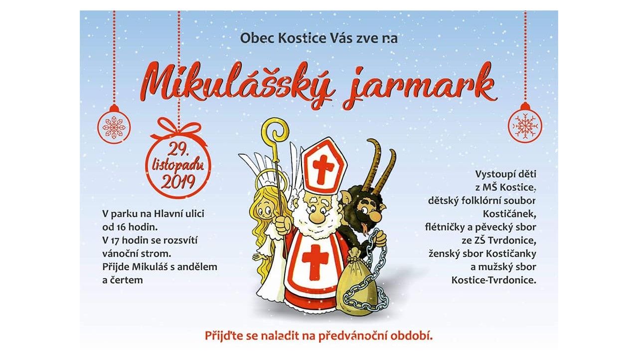 MIKULÁŠSKÝ JARMARK V KOSTICÍCH