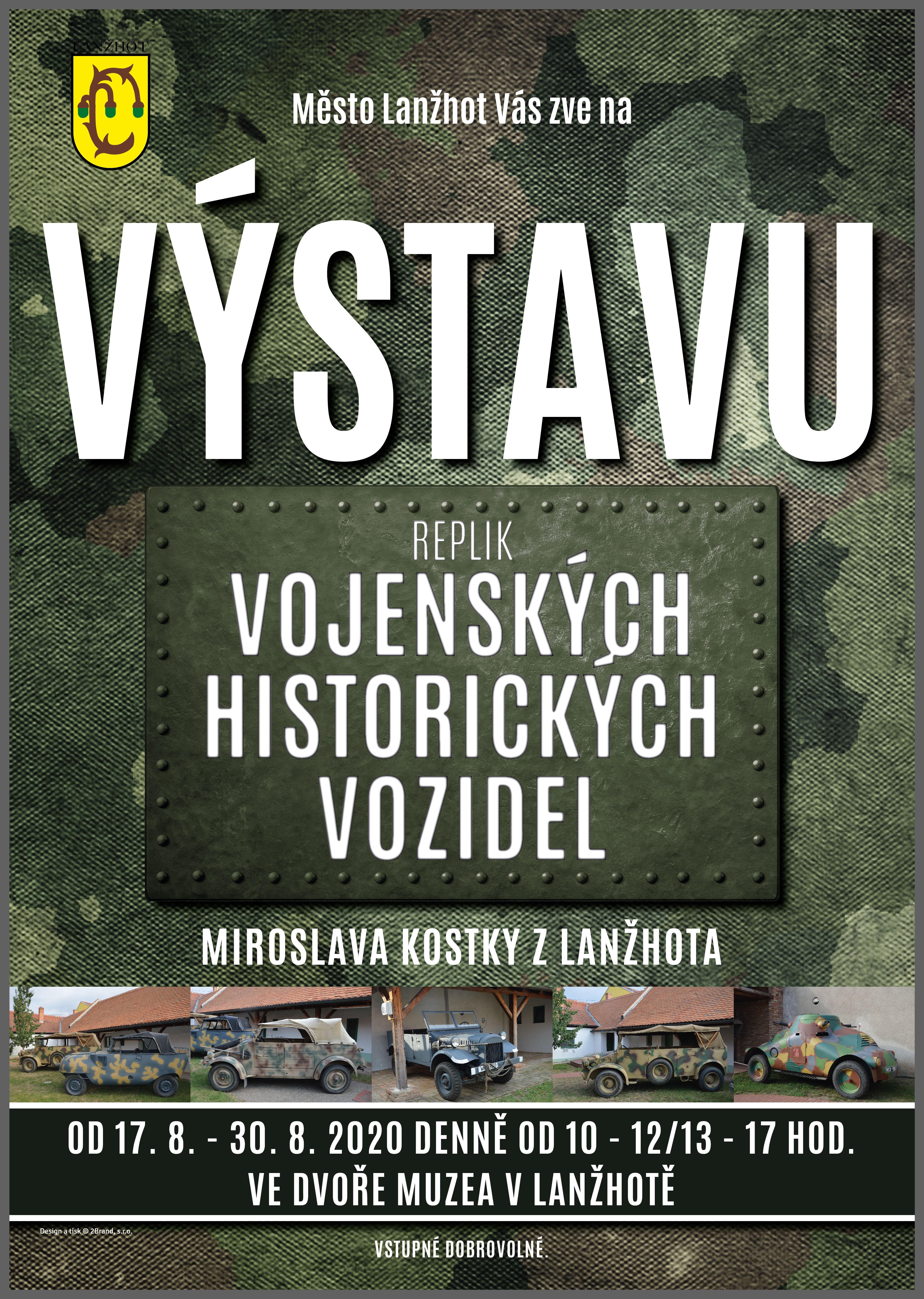 Výstava replik vojenských historických vozidel v Lanžhotě