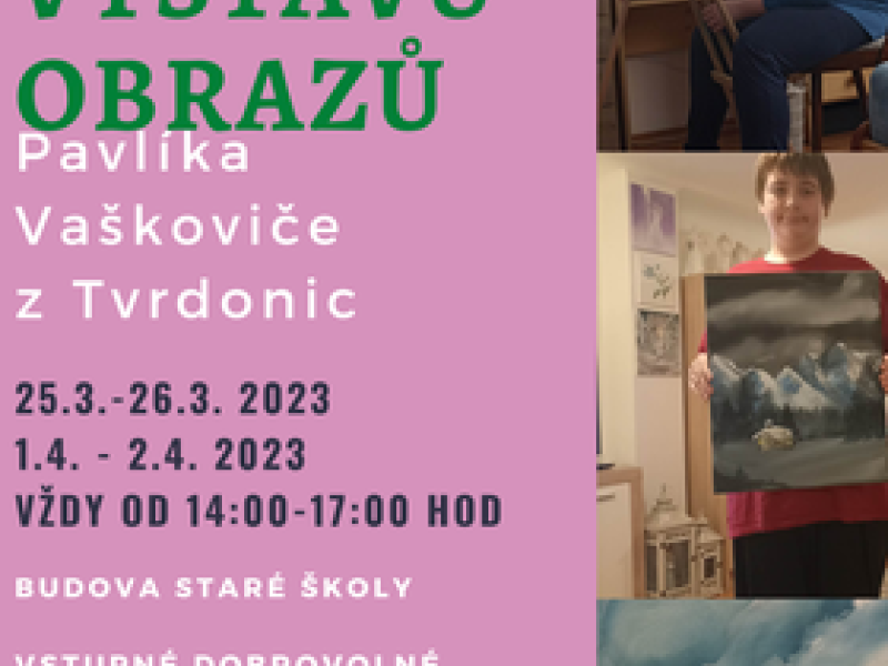 Prodejní výstava obrazů ve Tvrdonicích