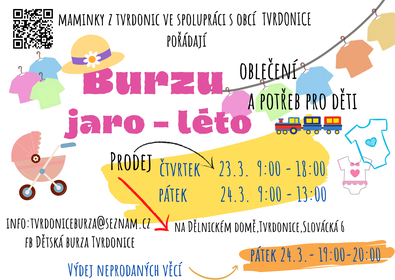 Burza oblečení a potřeb pro děti