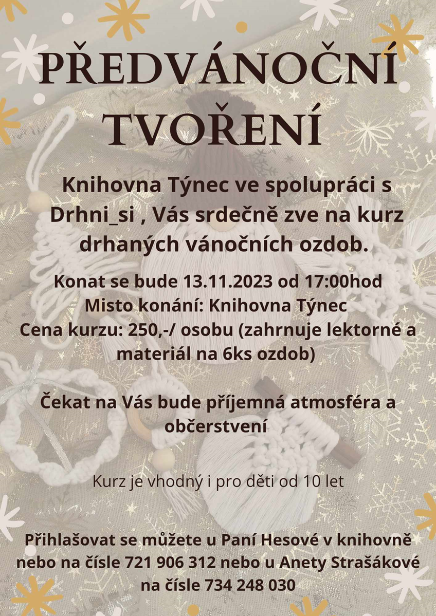 Předvánoční tvoření v Týnci