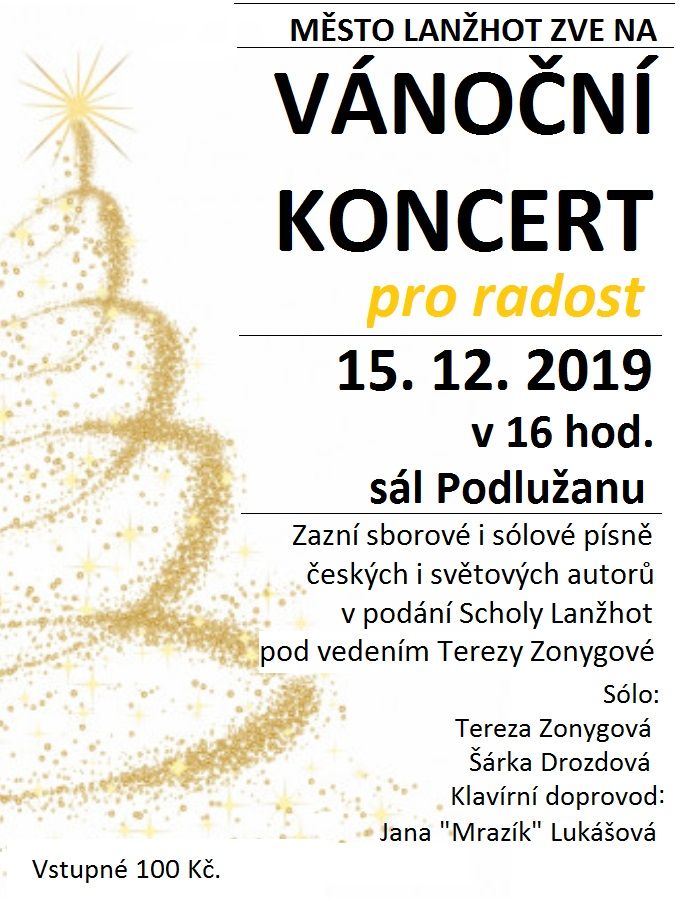 VÁNOČNÍ KONCERT V LANŽHOTĚ