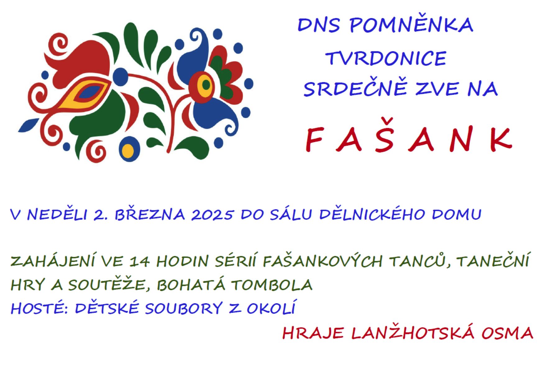 Dětský fašaňk Tvrdonice