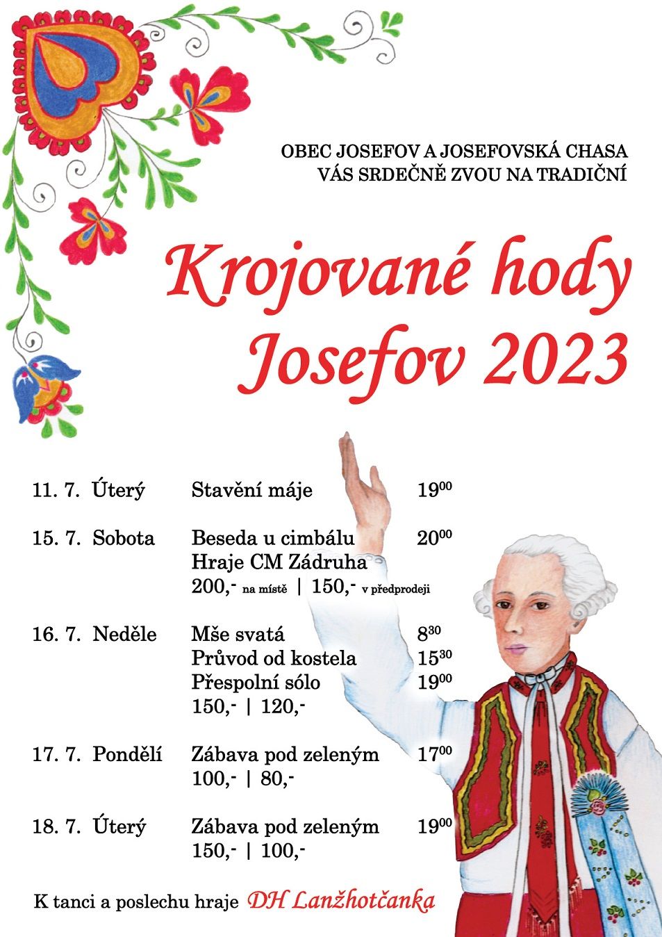 Tradiční krojované hody Josefov 2023
