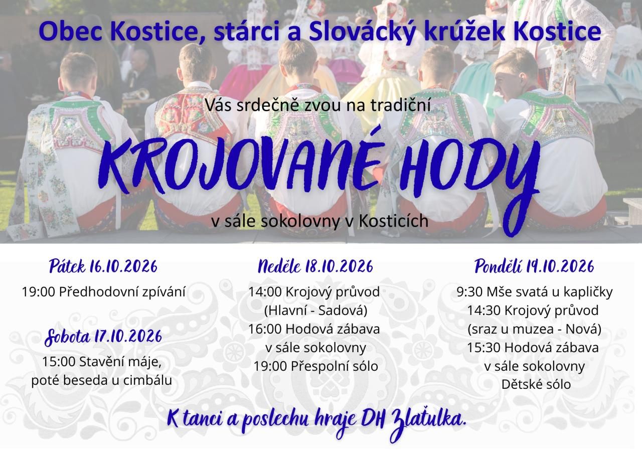 Krojované hody Kostice 2026