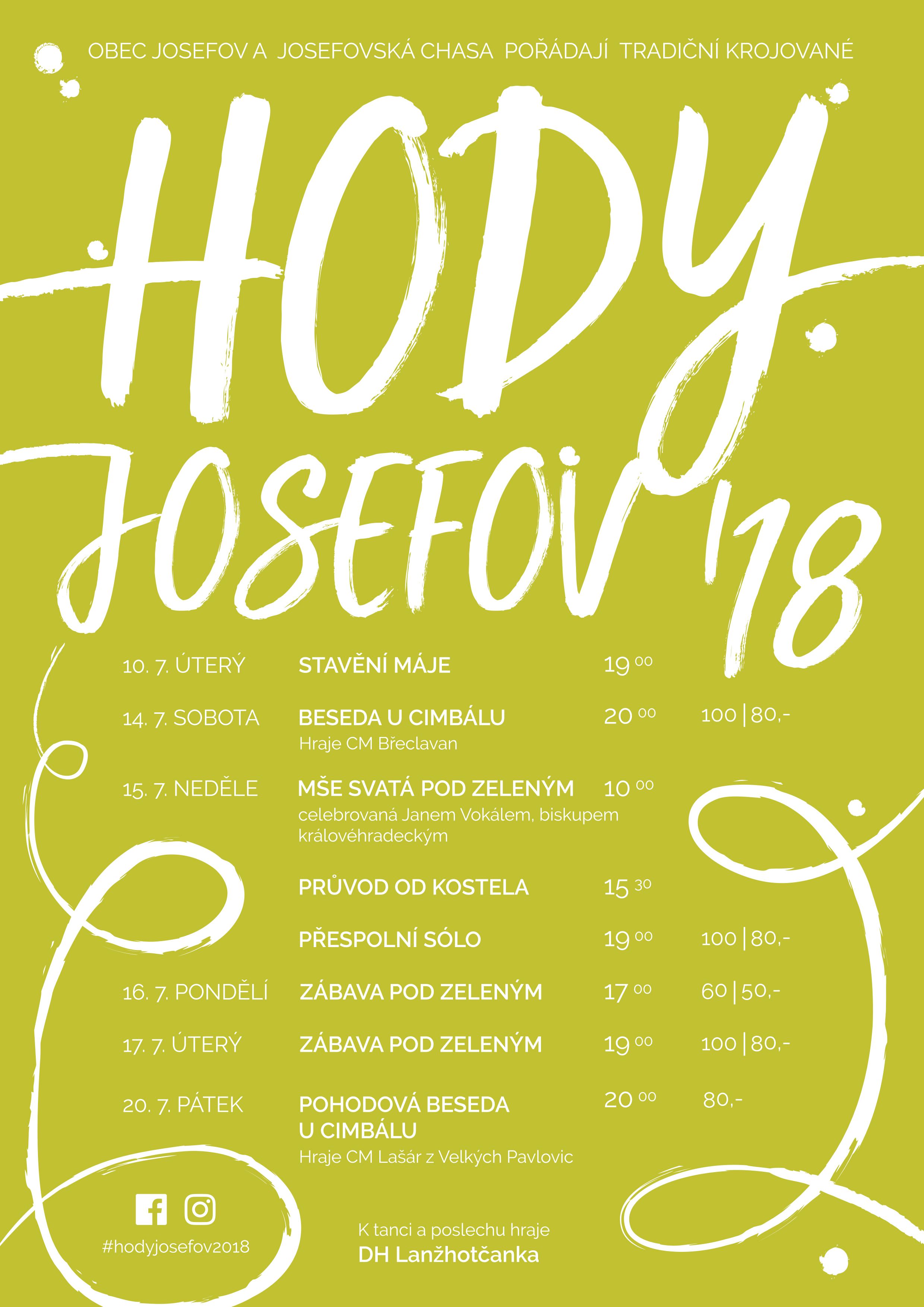 TRADIČNÍ KROJOVANÉ HODY V JOSEFOVĚ