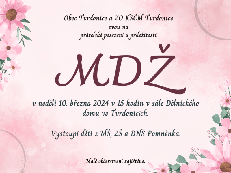 Oslava MDŽ ve Tvrdonicích