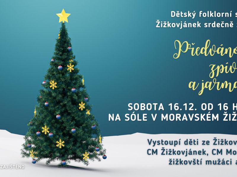 Předvánoční zpívání a jarmark v Moravském Žižkově