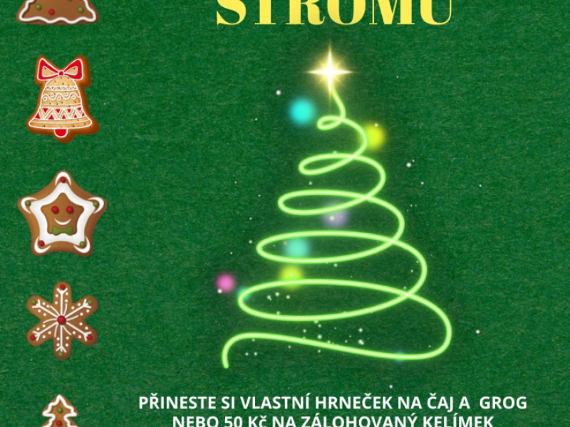 Zpívání u vánočního stromu v Mikulčicích