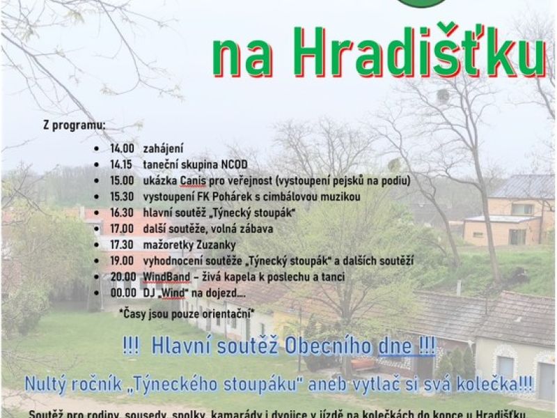 Obecní den na Hradišťku