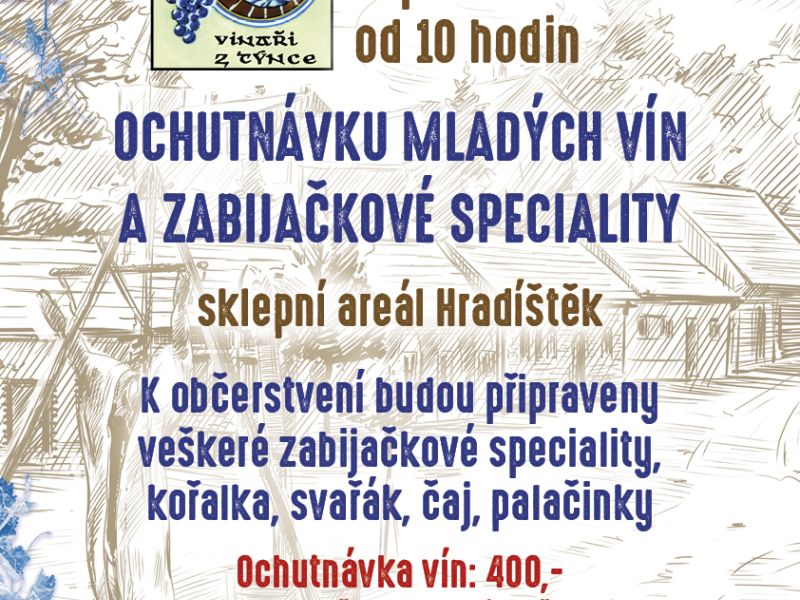 Ochutnávka mladých vín a zabíjačkových specialit Týnec  2025