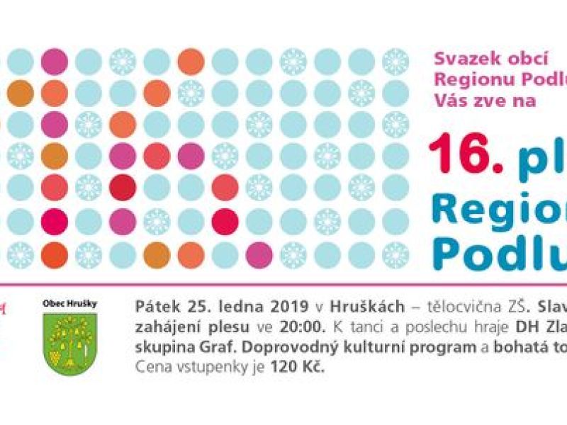 Pozvánka na ples Regionu Podluží