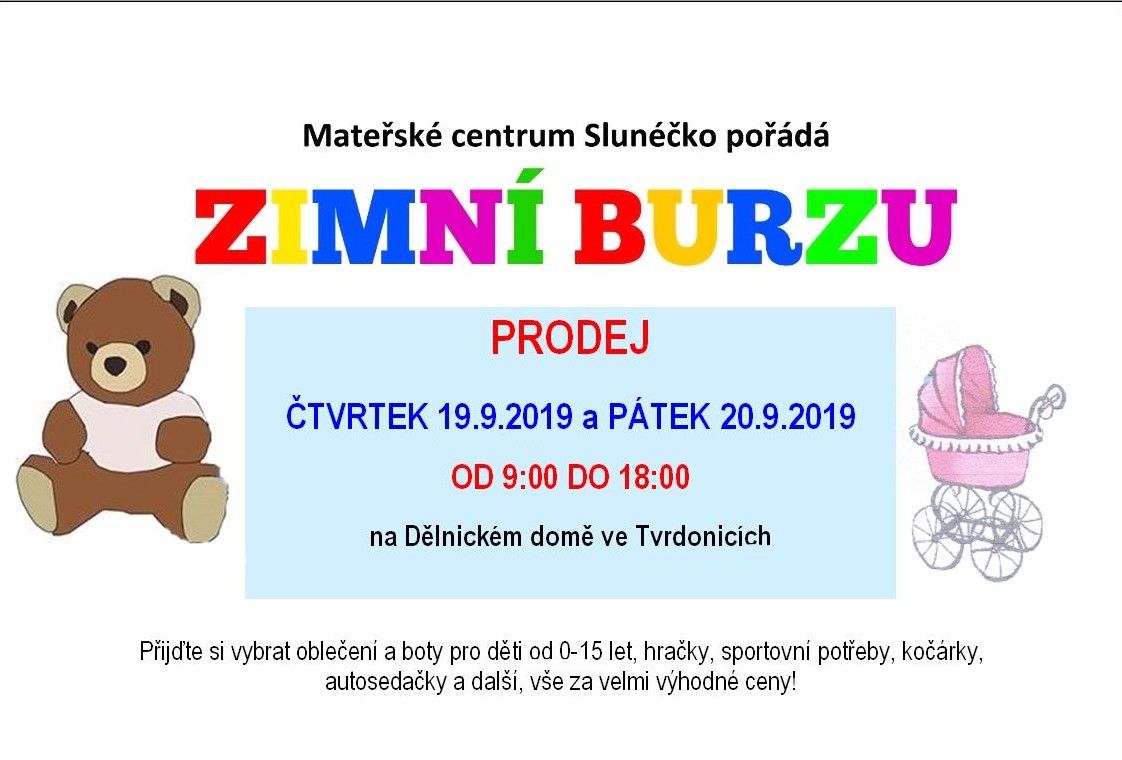 Zimní burza ve Tvrdonicích