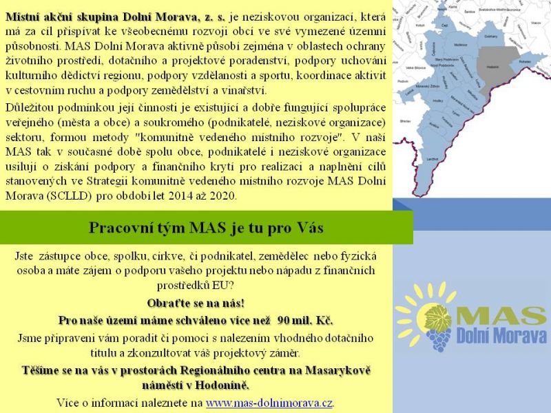 Co nabízí Místní akční skupina Dolní Morava?