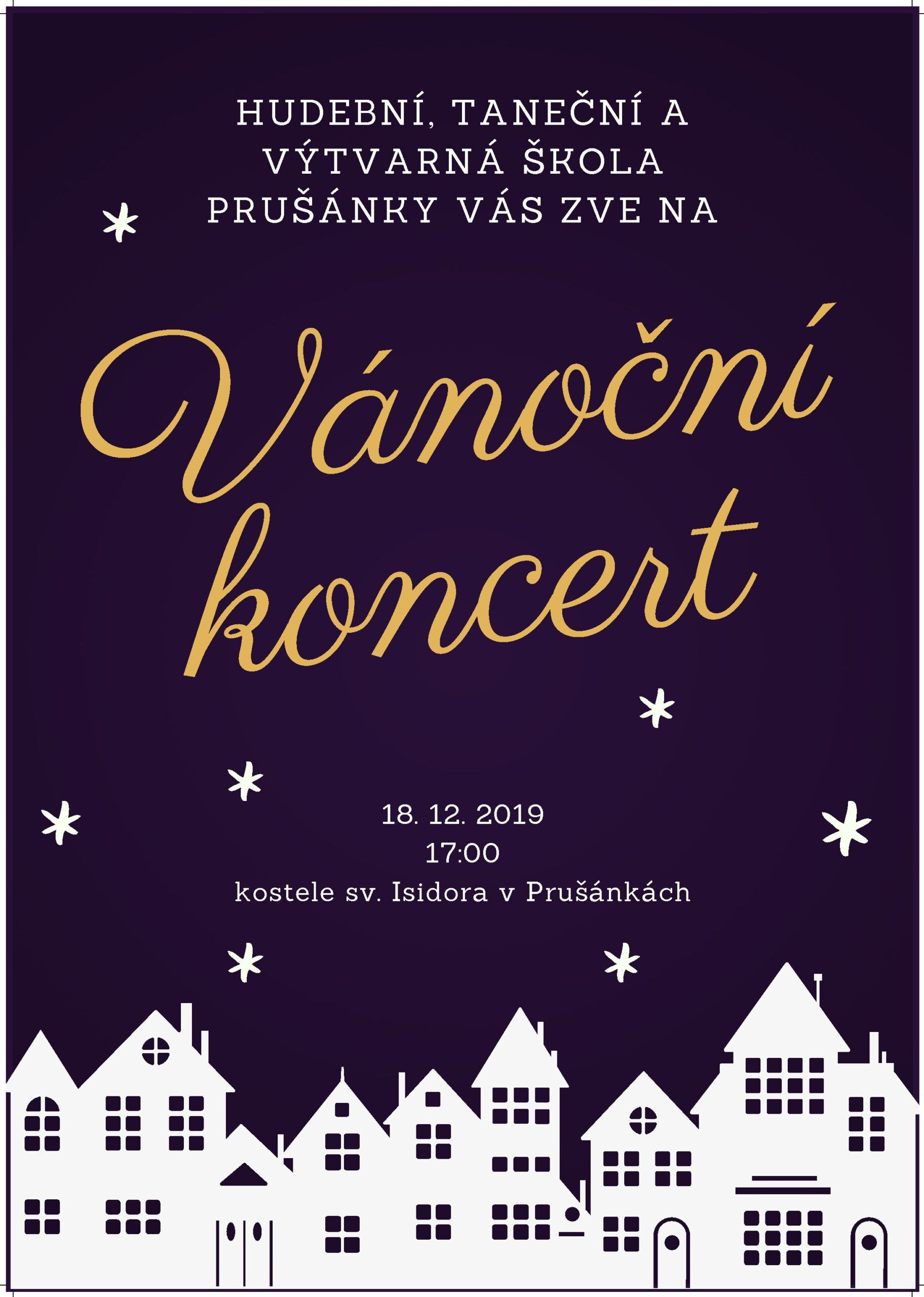 VÁNOČNÍ KONCERT PRUŠÁNKY