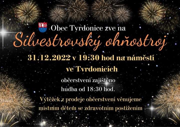 Silvestrovský ohňostroj ve Tvrdonicích