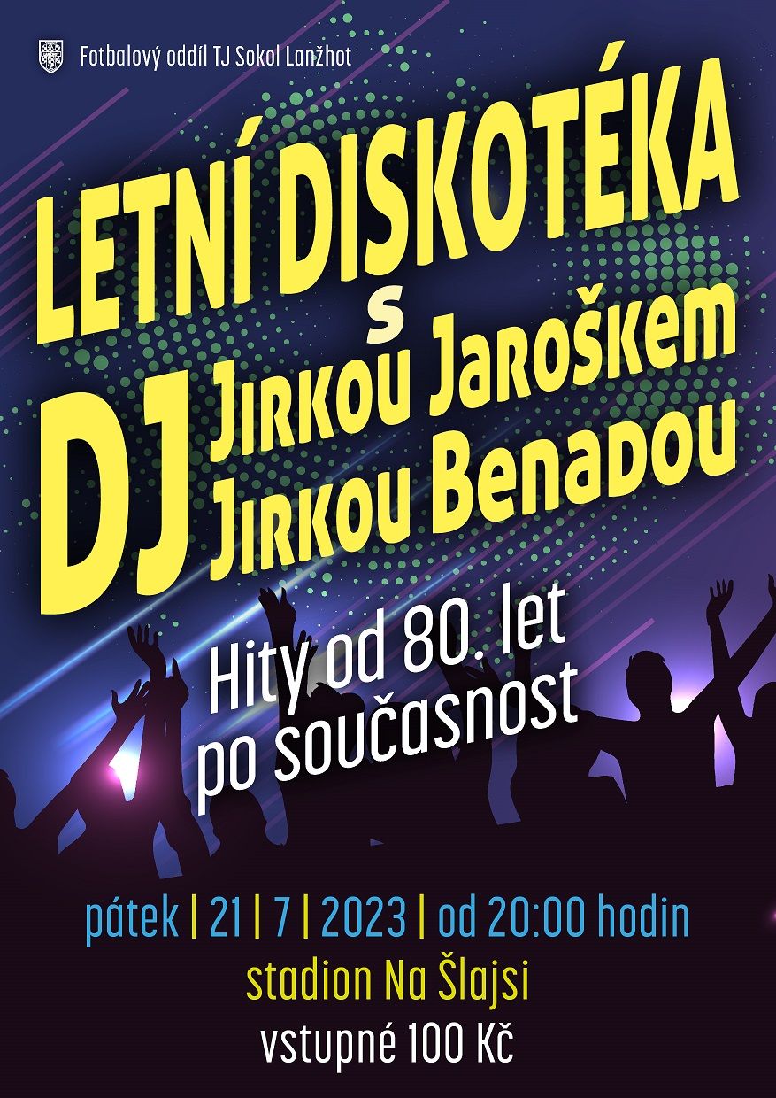 Letní diskotéka - hity 80. let po současnost