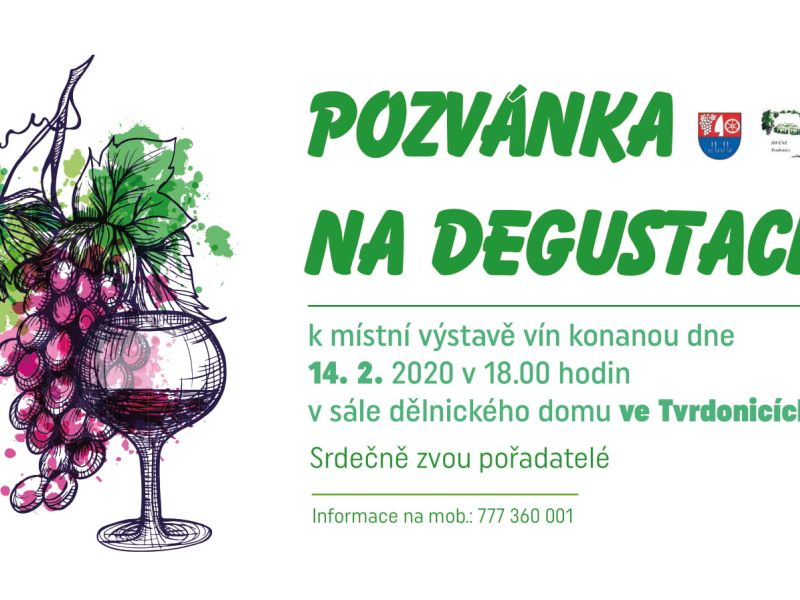 Pozvánka na degustaci do Tvrdonic