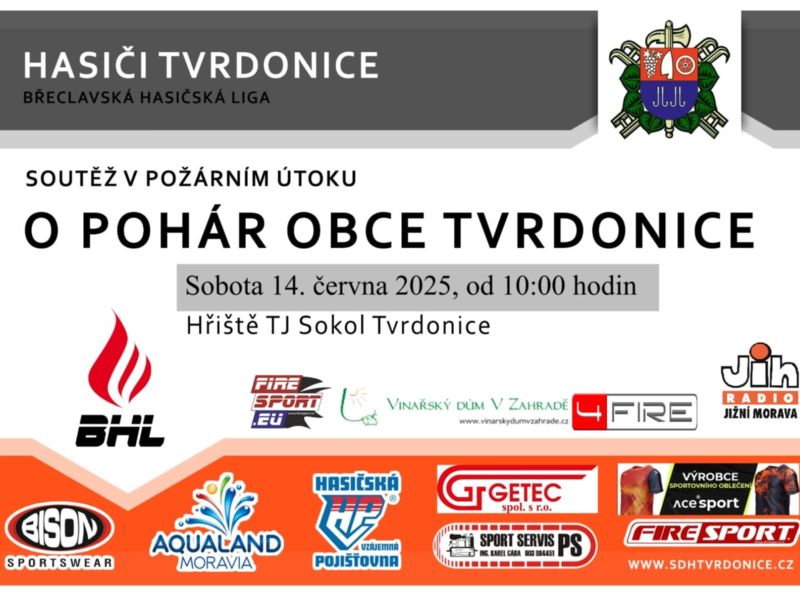 O pohár starosty obce - hasičské závody Tvrdonice