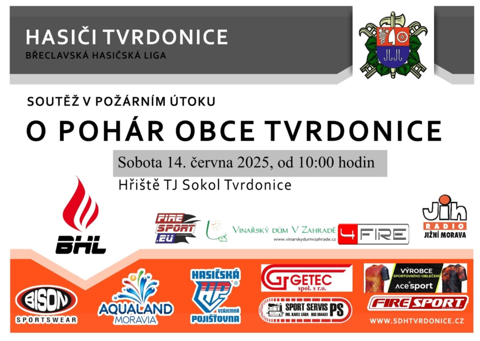 O pohár starosty obce - hasičské závody Tvrdonice