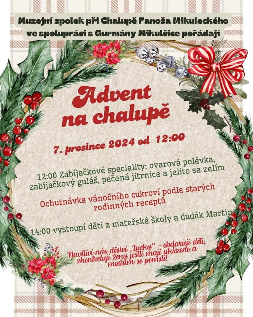 Advent na chalupě F. Mikuleckého