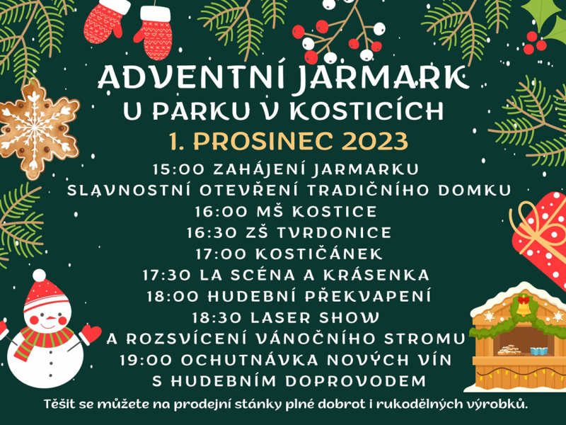 Adventní jarmark v Kosticích