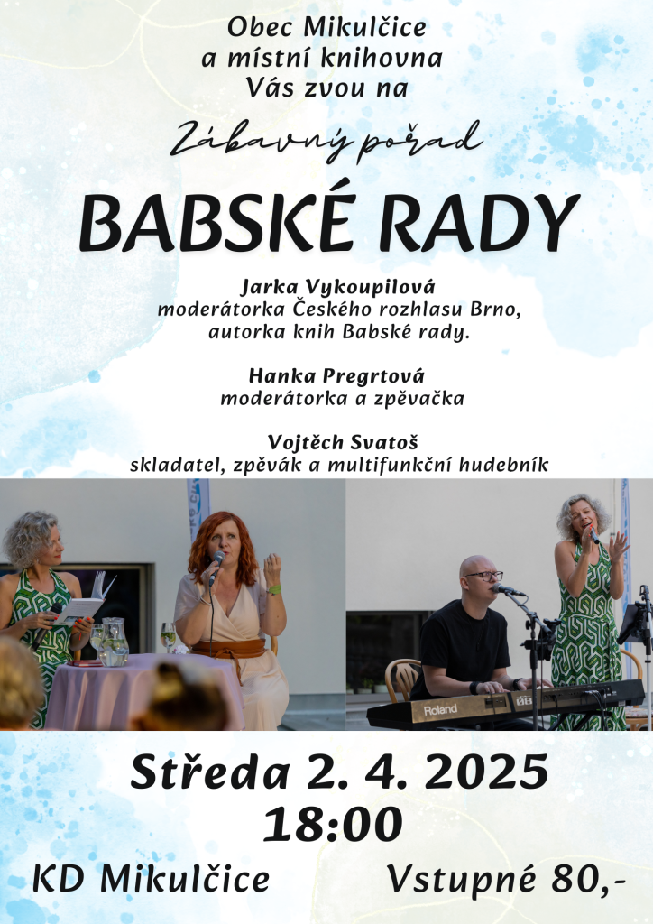 Babské rady s Jarkou Vykoupilovou a dalšími hosty