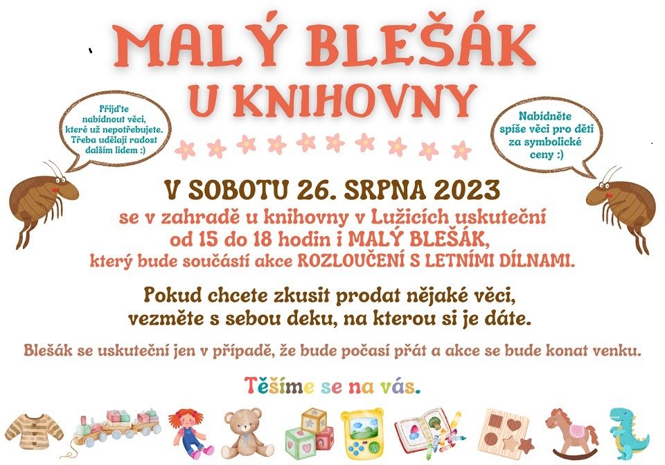 Malý blešák u knihovny Lužice