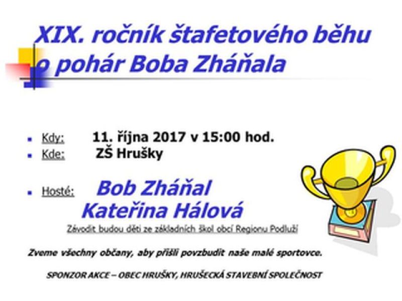Pozvánka: Štafetový běh Boba Zháňala