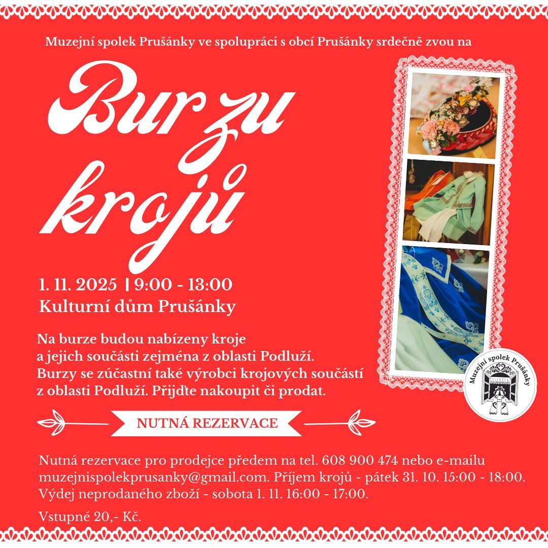 Burza krojů Prušánky 2025