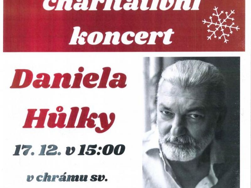 Adventní charitativní koncert Daniela Hůlky