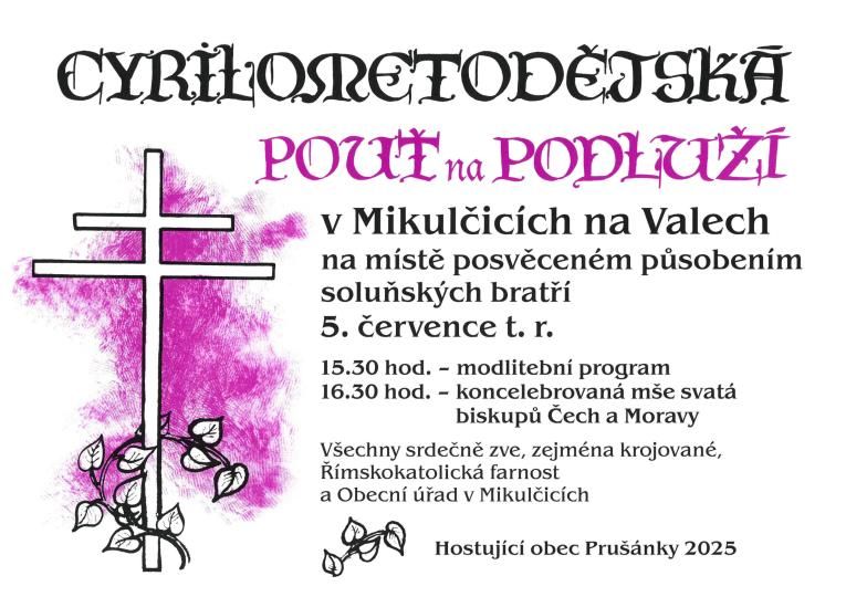 Cyrilometodějská pouť na Podluží 2025