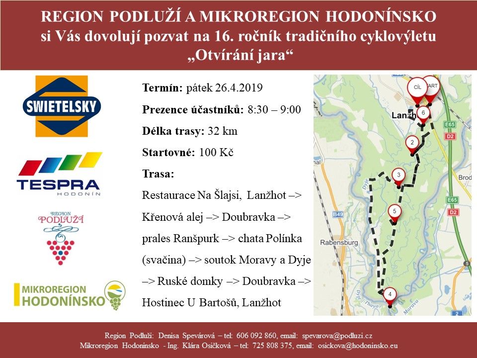 CYKLOVÝLET aneb "Otvírání jara na Podluží a Hodonínsku"