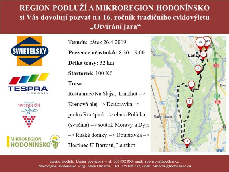 CYKLOVÝLET aneb "Otvírání jara na Podluží a Hodonínsku"