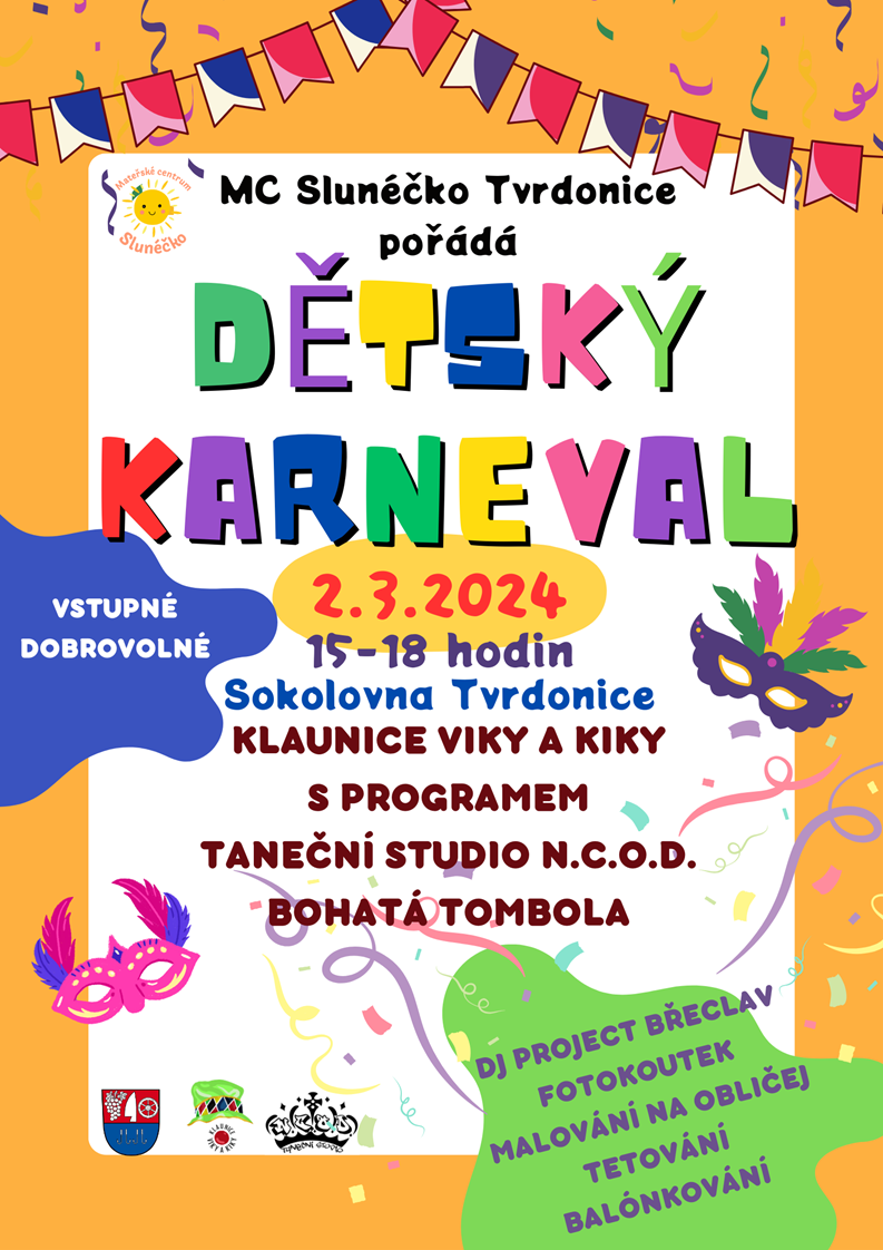 Dětský karneval ve Tvrdonicích