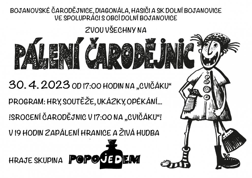 Pálení čarodějnic v Dolních Bojanovicích