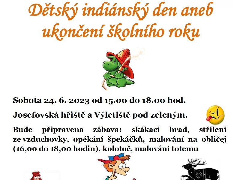 Dětský indiánský den aneb ukončení školního roku