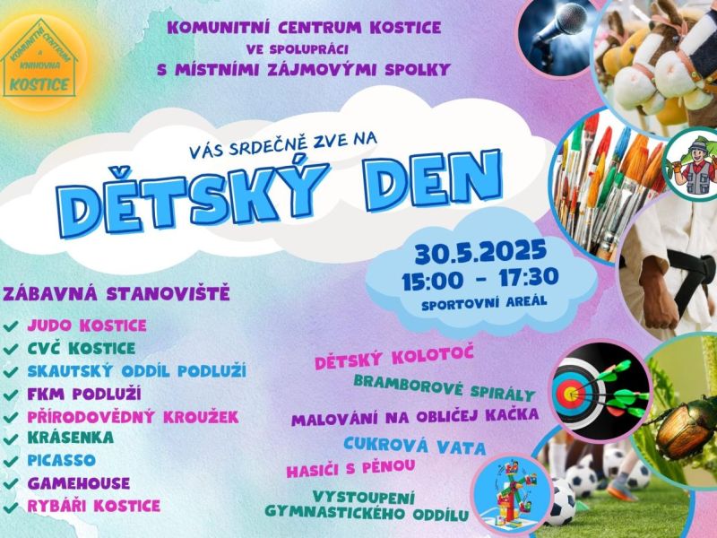 Zábavné odpoledne pro děti v Kosticích