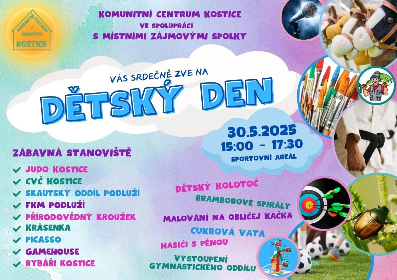 Zábavné odpoledne pro děti v Kosticích
