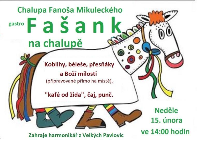 Fašank na chalupě F. Mikuleckého