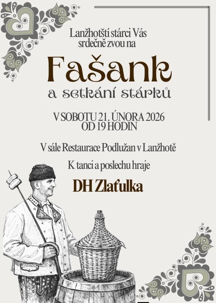 Fašank a setkání stárků ve Lanžhotě