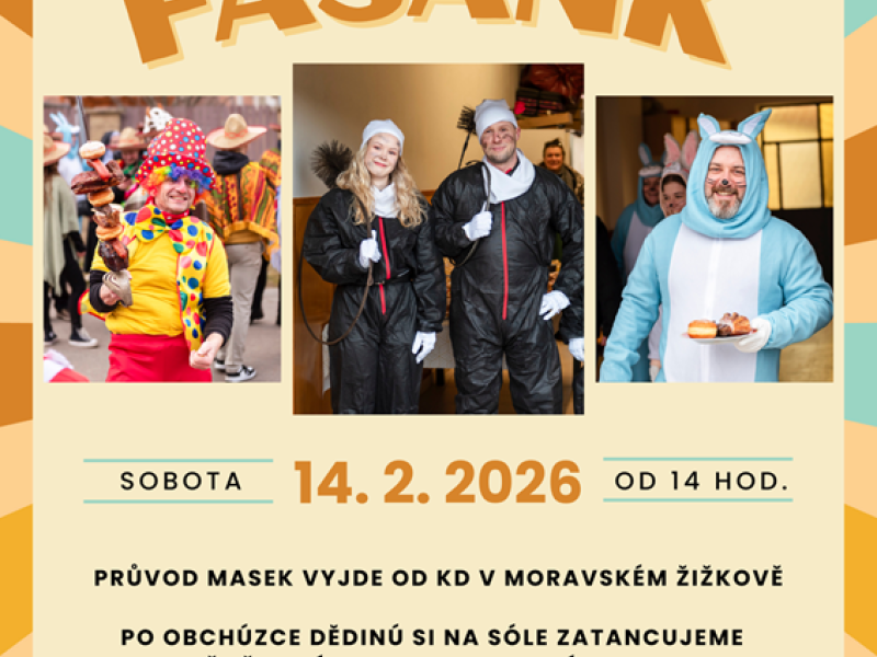 Tradiční fašaňk Moravský Žižkov 2026