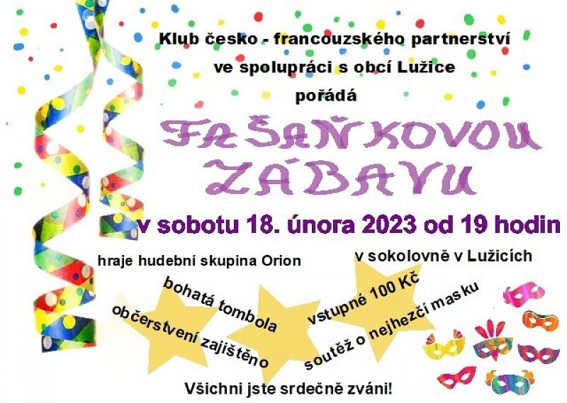 Fašaňková zábava v Lužicích