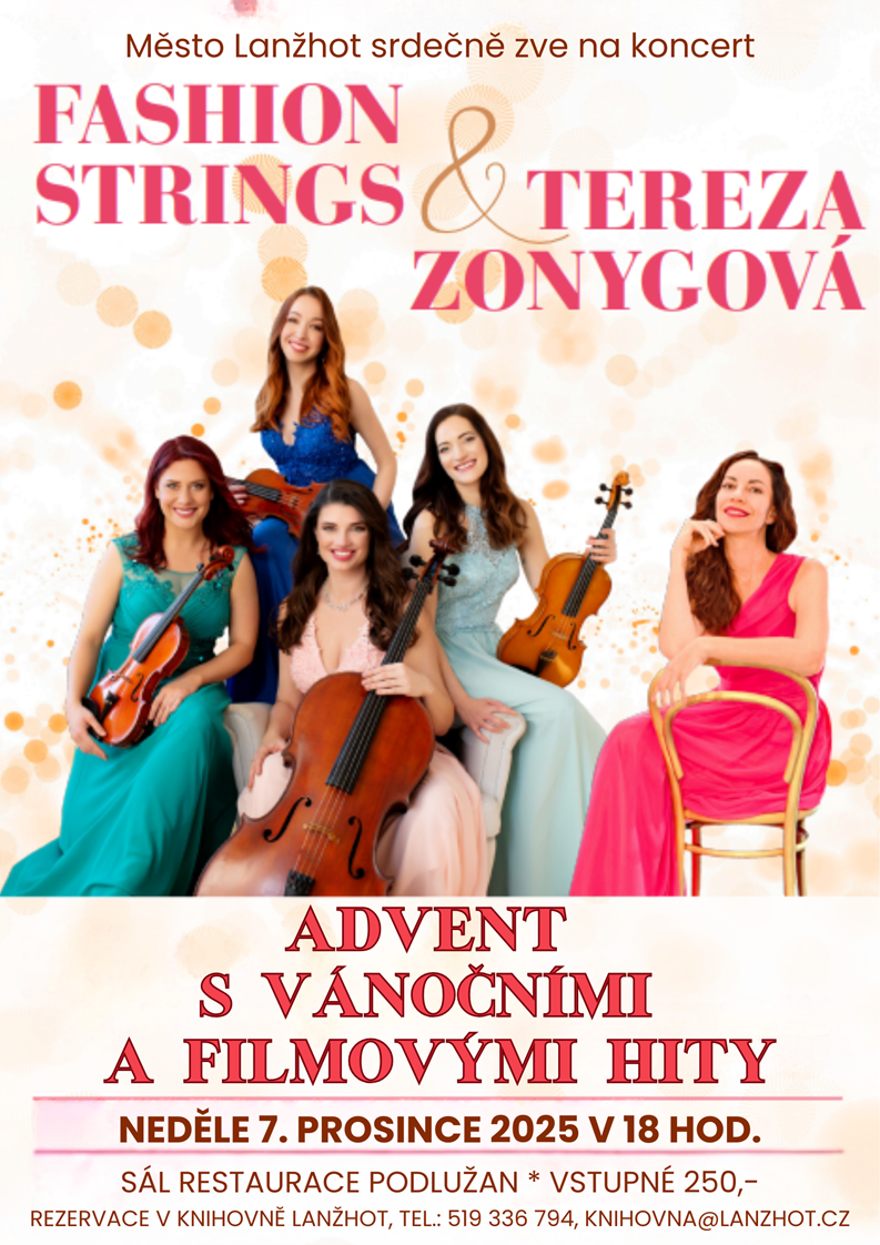 Vánoční koncert Terezy Zonygové s Fashion strings