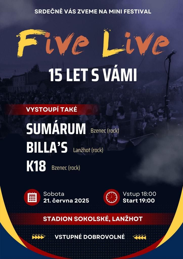 Five Live 15 let s vámi