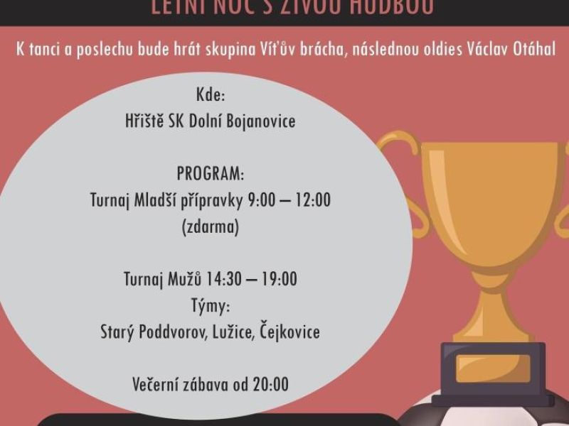 Letní pohárový turnaj v Dolních Bojanovicích