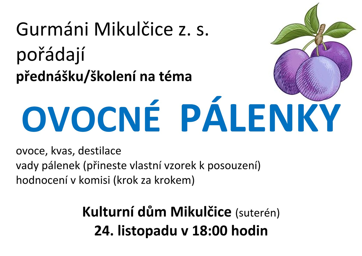 Přednáška: Ovocné pálenky